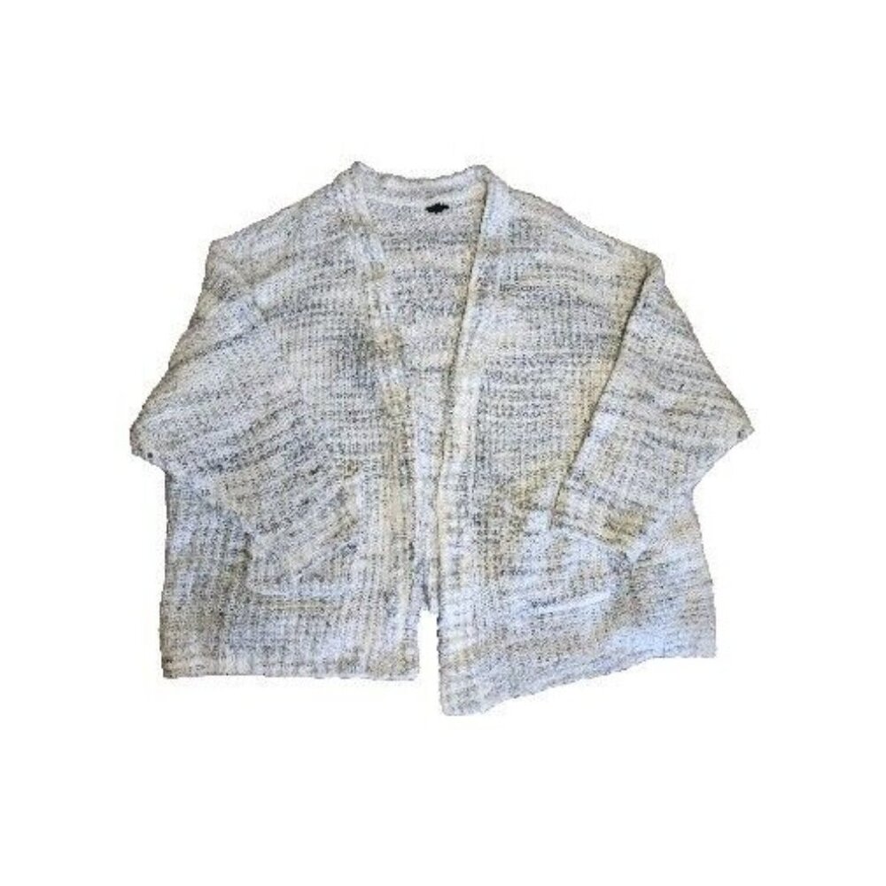 TORRID Gray White Knit Cocoon Cardigan Sweater with Pockets Womens Plus Size 6